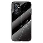 Hårt härdat glasbaksida med marmormönster i TPU-material, stötsäkert skal för OnePlus 9RT 5G