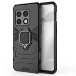 Dubbelskiktat mjukt och flexibelt TPU-skal i hårt PC, halkfritt, skyddande mobilskal med stativ för OnePlus 10 Pro 5G