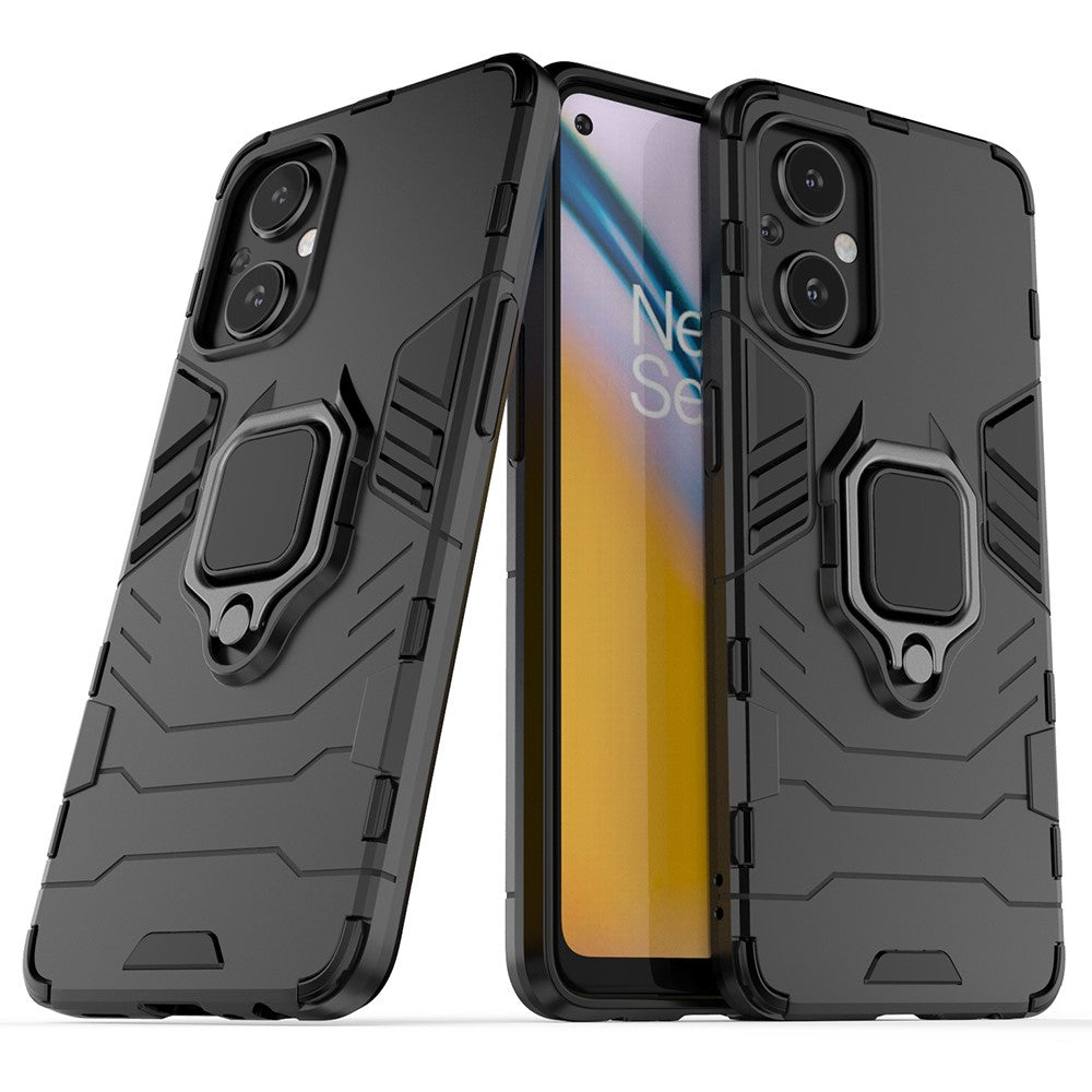 Ring Kickstand Fall Protection PC + TPU Phone Case Protective Cover for OnePlus Nord N20 5G / Reno8 Lite 5G