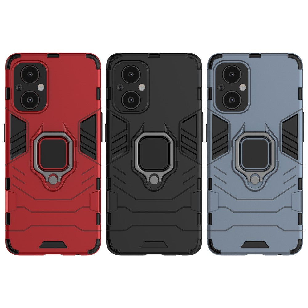 Ringstöd Fallskydd PC + TPU mobilskal Skyddande Skal för OnePlus Nord N20 5G / Reno8 Lite 5G