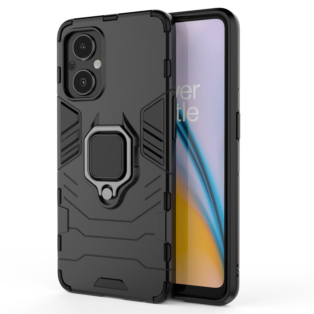 Ring Kickstand Fall Protection PC + TPU Phone Case Protective Cover for OnePlus Nord N20 5G / Reno8 Lite 5G