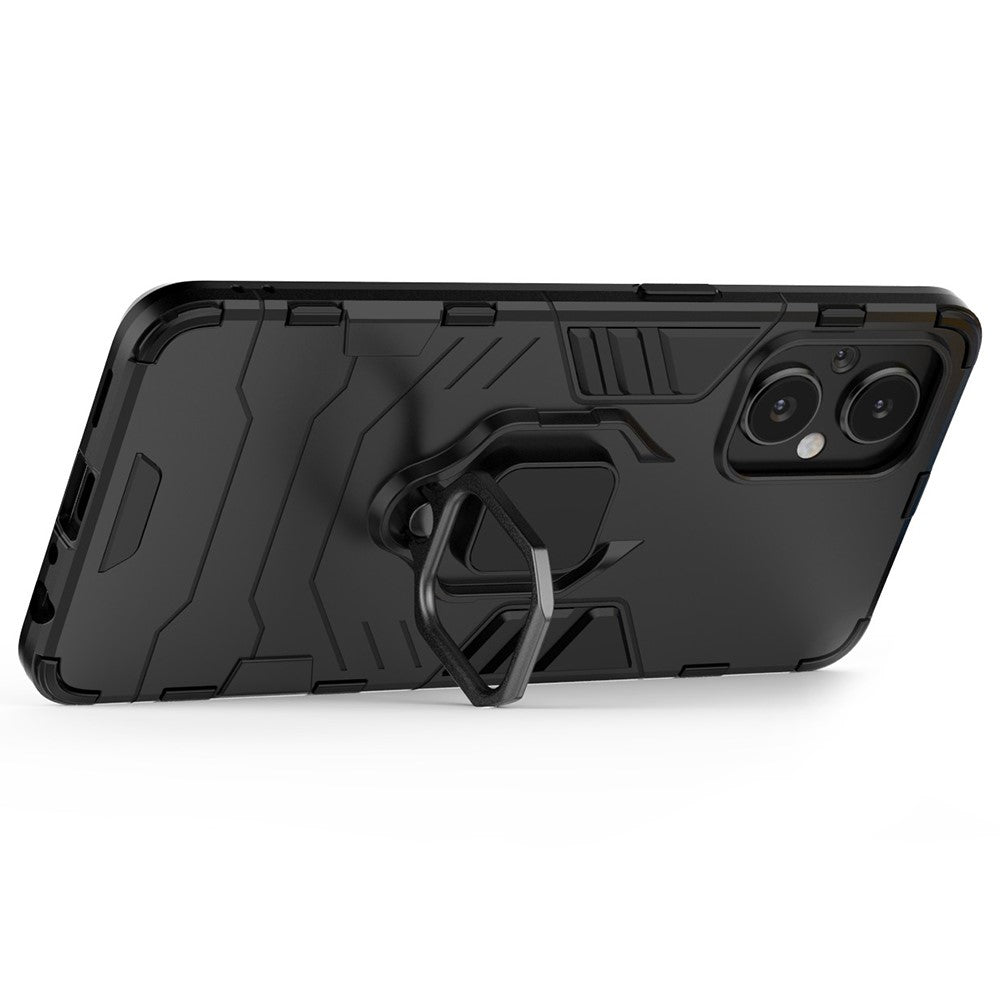 Ring Kickstand Fall Protection PC + TPU Phone Case Protective Cover for OnePlus Nord N20 5G / Reno8 Lite 5G