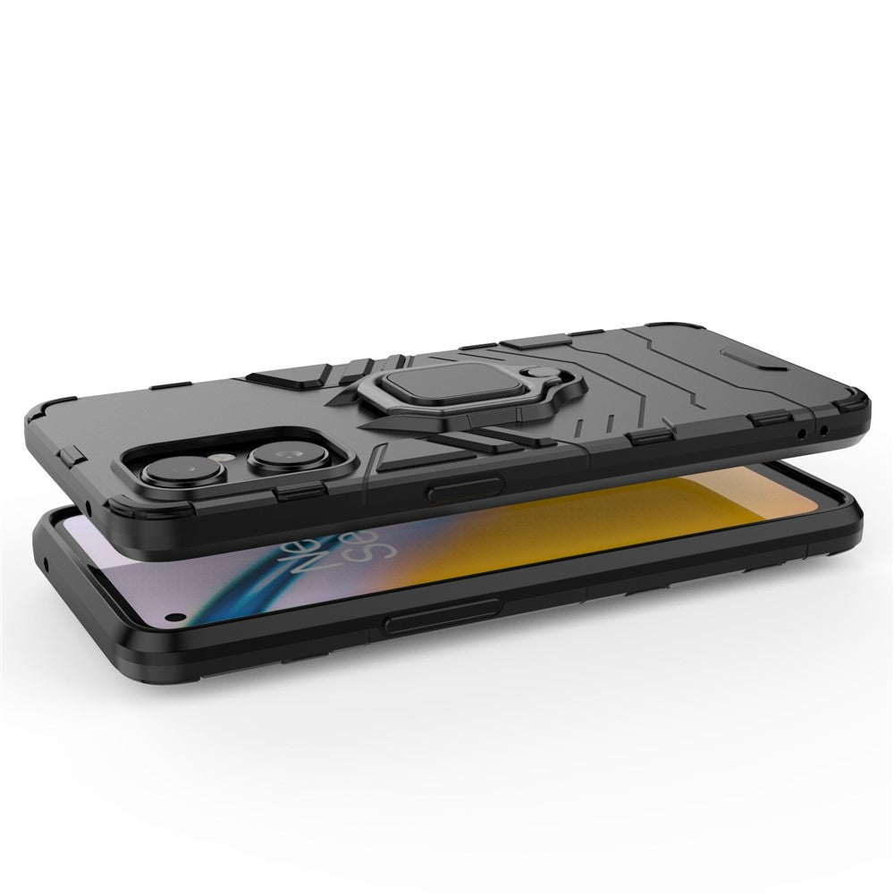Ring Kickstand Fall Protection PC + TPU Phone Case Protective Cover for OnePlus Nord N20 5G / Reno8 Lite 5G