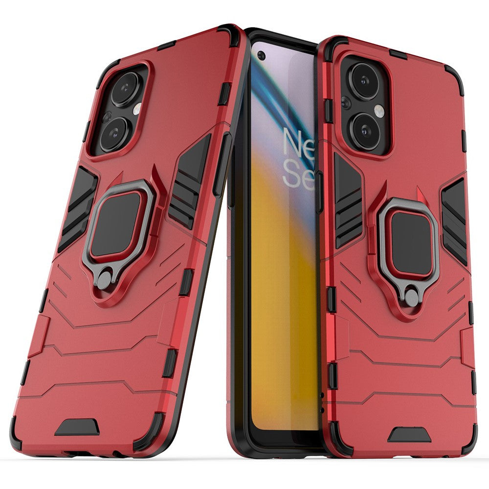 Ringstöd Fallskydd PC + TPU mobilskal Skyddande Skal för OnePlus Nord N20 5G / Reno8 Lite 5G