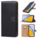 Dual-Sided Magnetic Clasp Split Leather Wallet Stand Function Phone Case Protective Cover for OnePlus Nord 2 5G