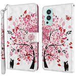 3D Pattern Printing Scratch-resistant Phone Cover PU Leather Wallet Stand Phone Case with Strap for OnePlus Nord 2 5G