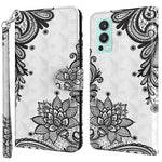 3D Pattern Printing Scratch-resistant Phone Cover PU Leather Wallet Stand Phone Case with Strap for OnePlus Nord 2 5G
