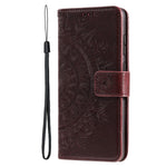 Imprinted Mandala Flower Stand Wallet Leather Cover PU Leather Full Protection Phone Case with Strap for OnePlus 10 Pro 5G
