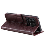 Imprinted Mandala Flower Stand Wallet Leather Cover PU Leather Full Protection Phone Case with Strap for OnePlus 10 Pro 5G
