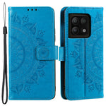 Imprinted Mandala Flower Stand Wallet Leather Cover PU Leather Full Protection Phone Case with Strap for OnePlus 10 Pro 5G