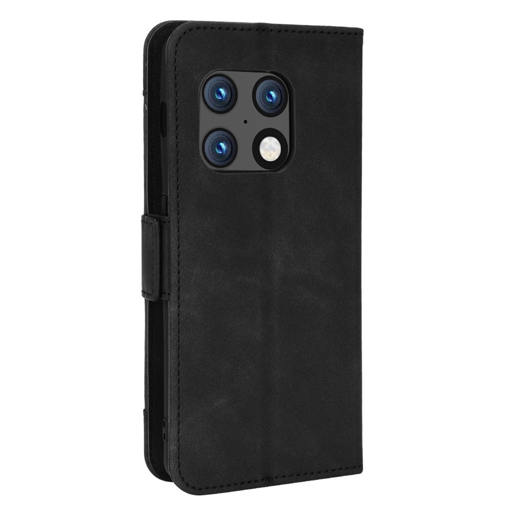 Stødsikkert PU-læder + TPU-mobilcover med flere kortlommer, fuld beskyttelse, stander og kontantlomme til OnePlus 10 Pro 5G