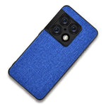 For OnePlus 10 Pro 5G Cloth Coated TPU + PC Shockproof Mobile Phone Hybrid Case Cover