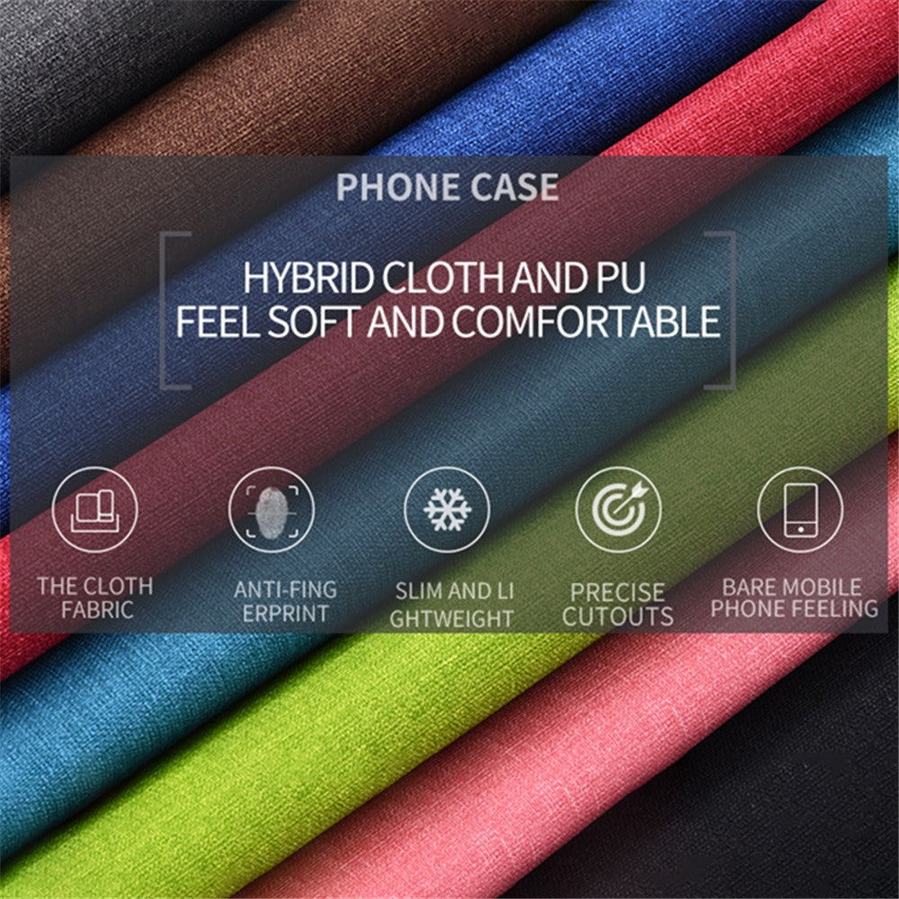 For OnePlus 10 Pro 5G Cloth Coated TPU + PC Shockproof Mobile Phone Hybrid Case Cover