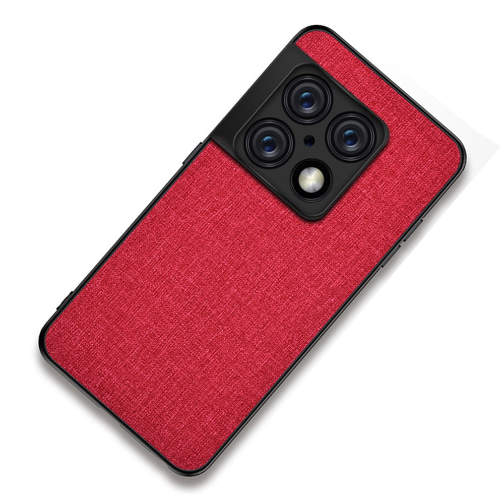 For OnePlus 10 Pro 5G Cloth Coated TPU + PC Shockproof Mobile Phone Hybrid Case Cover