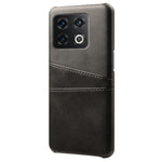 For OnePlus 10 Pro 5G PU Leather Coated Hard PC Double Protection Cover Anti-scratch Card Holder Design Cell Phone Case