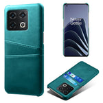 For OnePlus 10 Pro 5G PU Leather Coated Hard PC Double Protection Cover Anti-scratch Card Holder Design Cell Phone Case