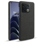 OnePlus 10 Pro 5G Hård PC + Tygbaksida Dubbelt Skyddande Fodral Kudde Reptåligt Stötsäkert mobilskal