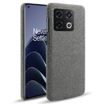 OnePlus 10 Pro 5G Hård PC + Tygbaksida Dubbelt Skyddande Fodral Kudde Reptåligt Stötsäkert mobilskal