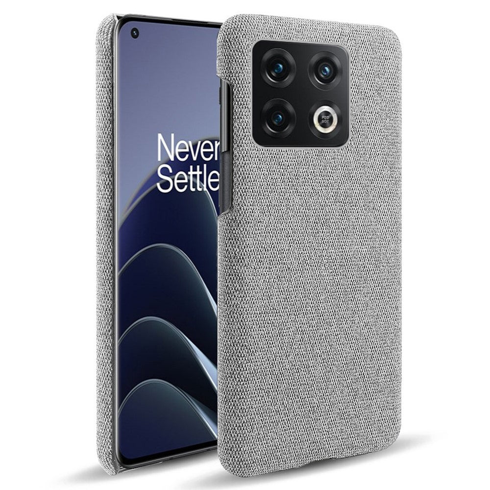 OnePlus 10 Pro 5G Hård PC + Tygbaksida Dubbelt Skyddande Fodral Kudde Reptåligt Stötsäkert mobilskal