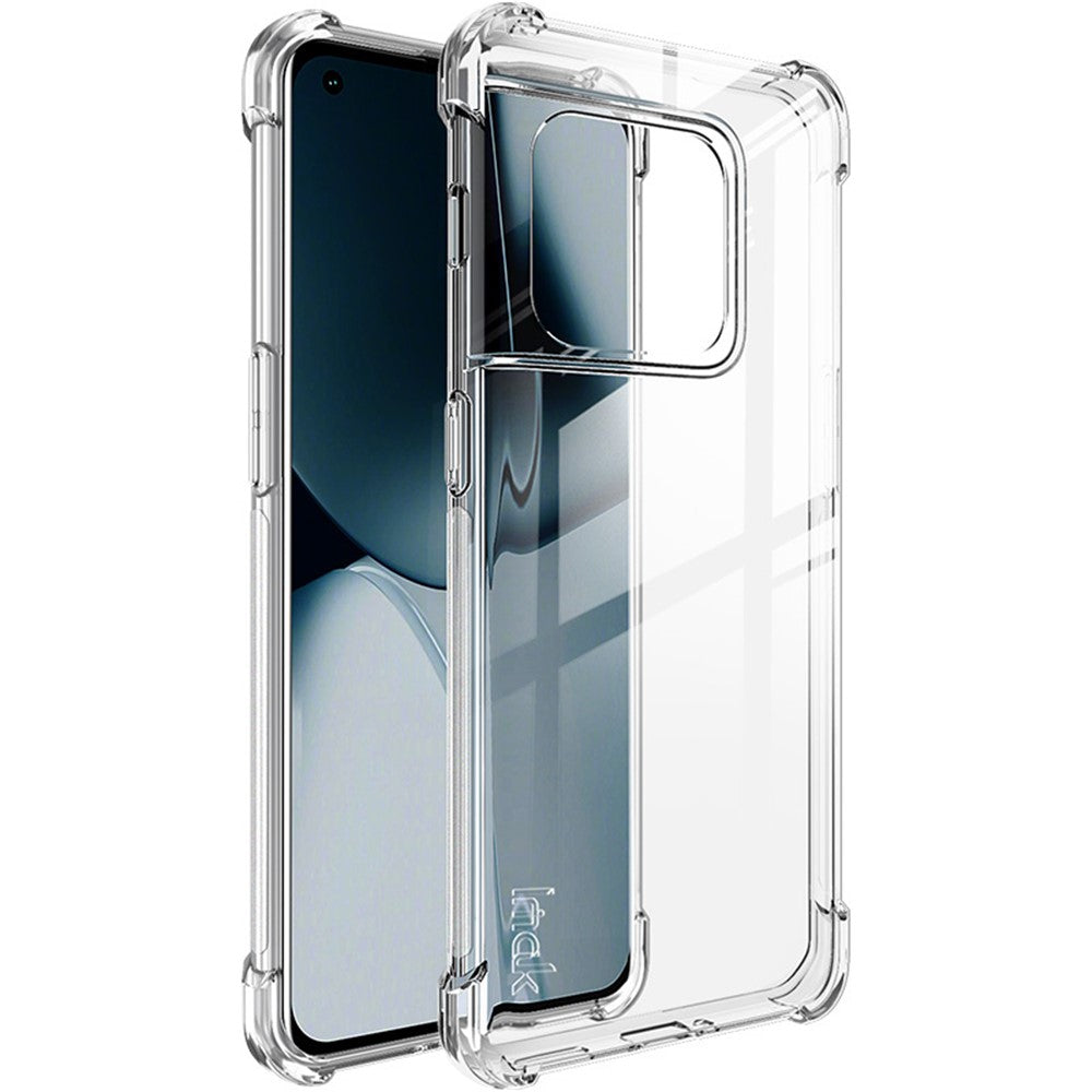 IMAK for OnePlus 10 Pro 5G Anti-drop Anti-scratch Enhanced Four Corners Soft TPU Cell Phone Case with Screen Protector