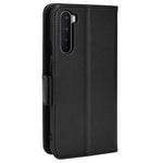 Litchitexturerat läderfodral med dubbelt magnetlås till OnePlus Nord, stativplånbok med fällbart lock och flipfodral