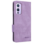 OnePlus 9 (EU/US-version) Läder+TPU Dubbelskiktat Skyddande Sidomagnetiska Spännen Hårdvara Design Flip mobilskal med Plånboksställ