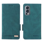 OnePlus Nord 2 5G Magnetiska sidospännen Hårdvarudesign Skal Läder+TPU Smartphone-skal med Plånboksställ