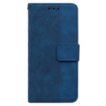 OnePlus Nord N200 5G Präglat geometriskt mönster PU-läder magnetiskt skyddsfodral Vikbart stativ Plånbok Flip Folio-fodral med rem