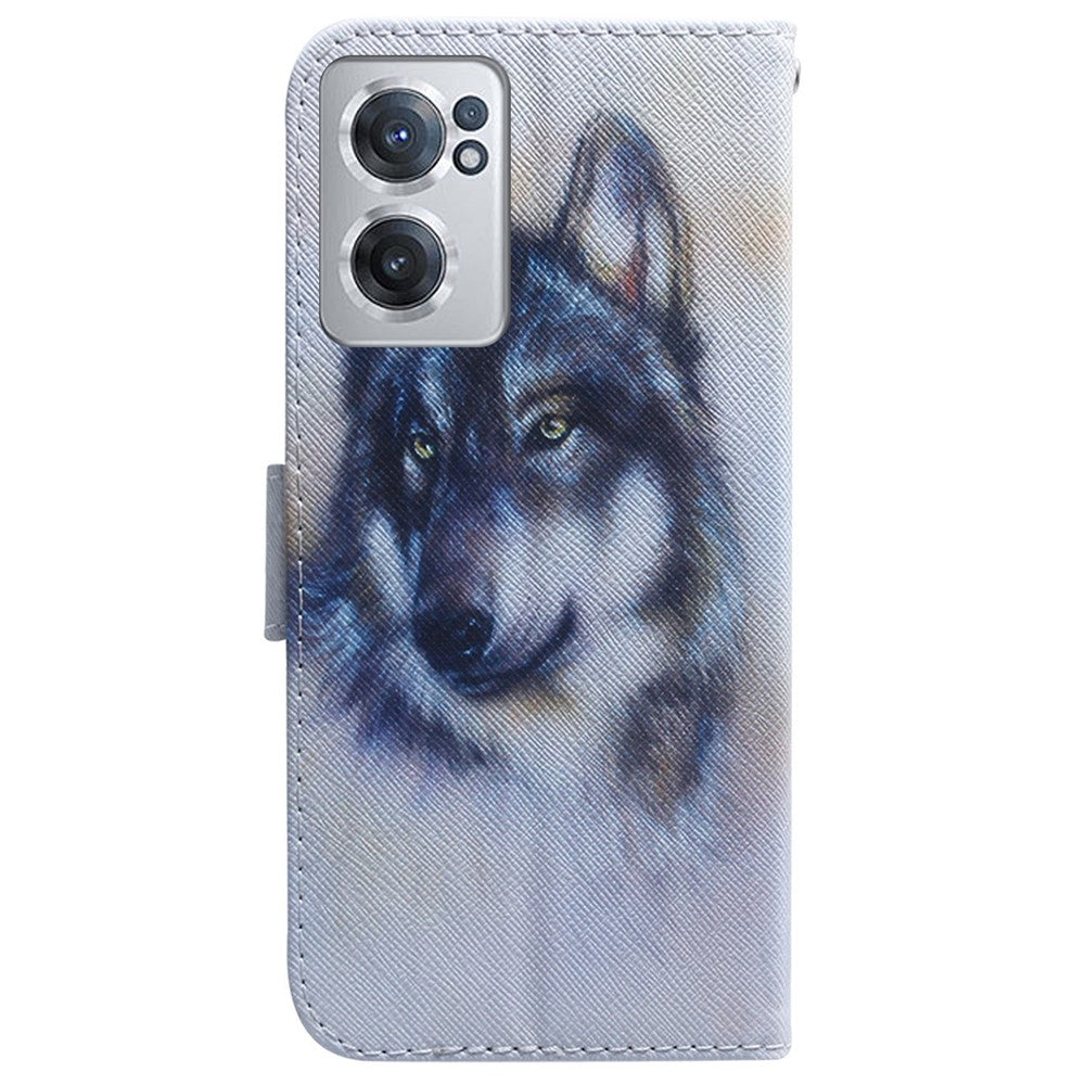 Wallet Phone Case for OnePlus Nord CE 2 5G Pattern Printed PU Leather Folio Flip Cover Magnetic Closure Shell with Stand