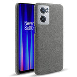 OnePlus Nord CE 2 5G Enfärgad Tygstruktur + PC Skyddsskal Värmeavledning Ofullständigt Bakstycke