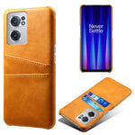 For OnePlus Nord CE 2 5G Phone Case Dual-layer Protection PU Leather Coated Hard PC Cover Two Card Slots Mobile Phone Protector