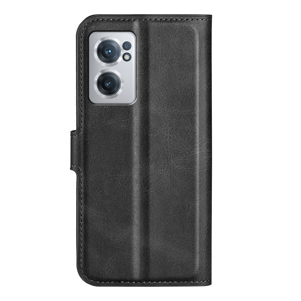 Plånboksfodral för OnePlus Nord CE 2 5G, skyddande folio-flipfodral, magnetisk stängning, PU-läderfodral med stativ