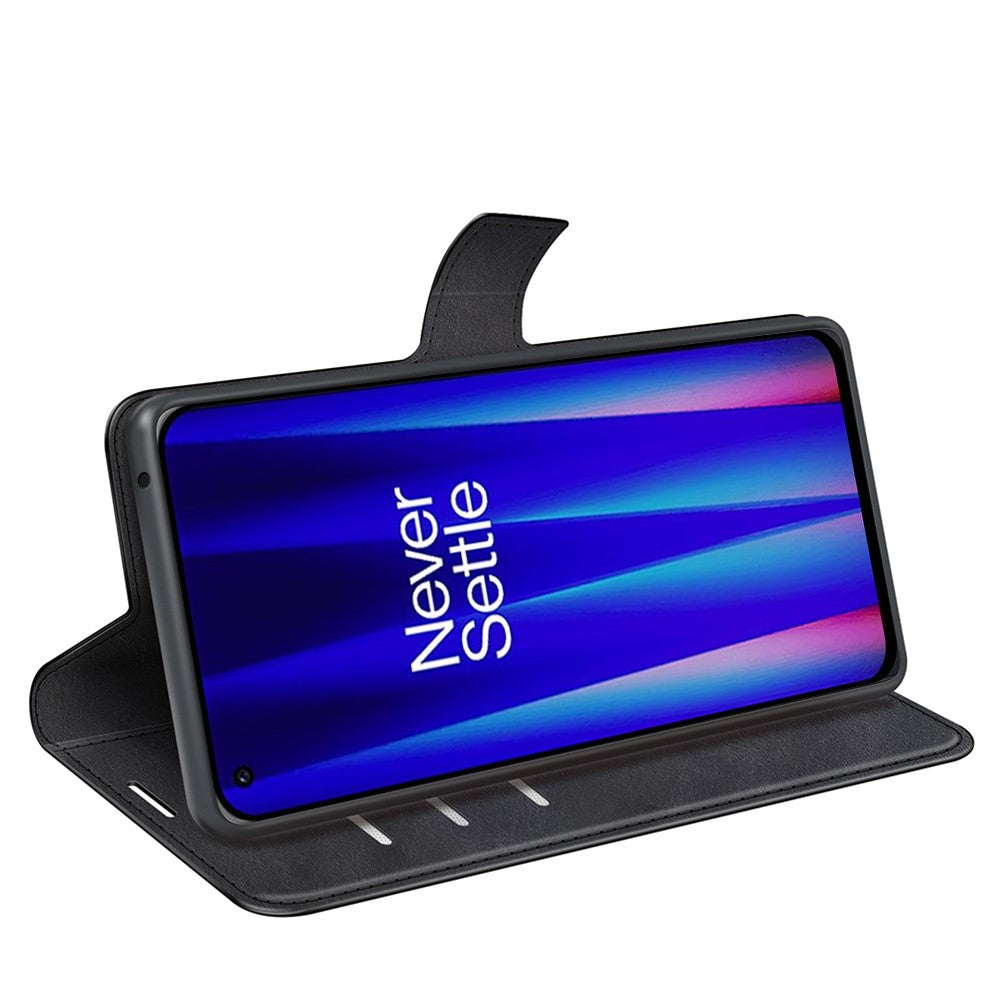 Plånboksfodral för OnePlus Nord CE 2 5G, skyddande folio-flipfodral, magnetisk stängning, PU-läderfodral med stativ