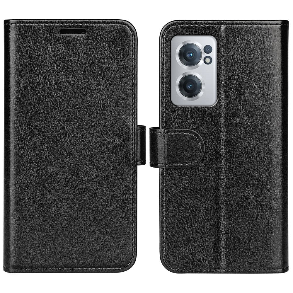 Crazy Horse Texture Wallet Phone Case for OnePlus Nord CE 2 5G Magnetic Clasp PU Leather Folio Flip Stand Cover