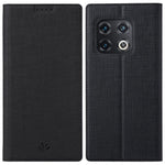 VILI DMX-serien till OnePlus 10 Pro 5G, självabsorberande läderfodral med stativ och kortplats