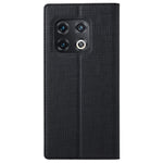 VILI DMX-serien till OnePlus 10 Pro 5G, självabsorberande läderfodral med stativ och kortplats
