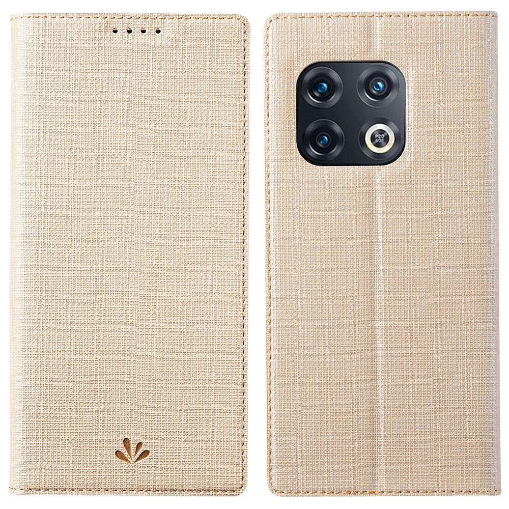 VILI DMX-serien till OnePlus 10 Pro 5G, självabsorberande läderfodral med stativ och kortplats