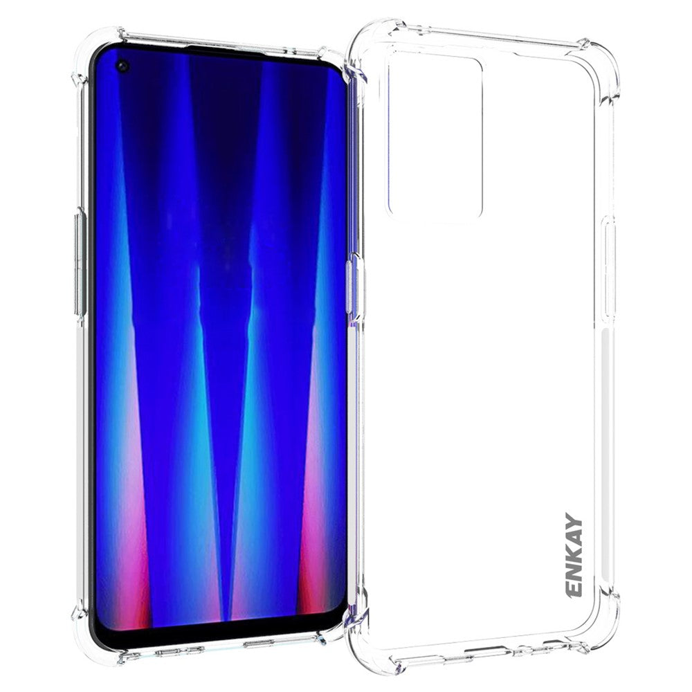ENKAY HAT PRINCE for OnePlus Nord CE 2 5G Crystal Clear Soft TPU Case Four Corner Air Cushion Protective Anti-slip Cover