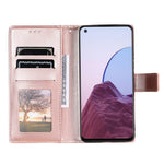 OnePlus Nord N20 5G Mandala Blomma Präglat PU Läder Plånboksfodral Hopfällbart Stativ Skyddande Fodral med Rem