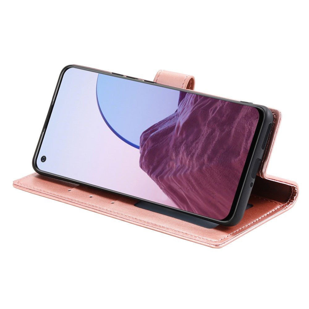 OnePlus Nord N20 5G Mandala Blomma Präglat PU Läder Plånboksfodral Hopfällbart Stativ Skyddande Fodral med Rem