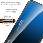 OnePlus 10 Pro Skyddande Skal Stötsäker Gradient Färg Härdat Glas Baksida + Mjukt TPU Kant mobilskal