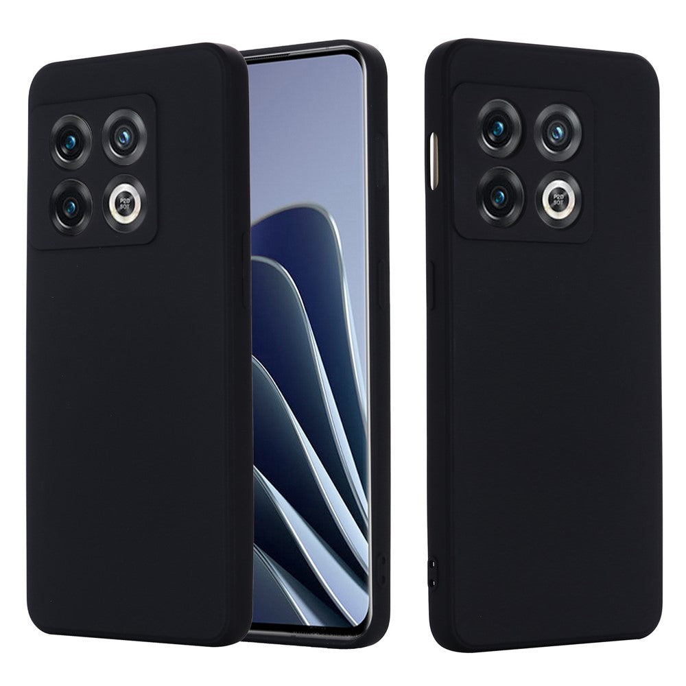 OnePlus 10 Pro flytande silikonmobilskal silkeslent mjukt lätt smalt exakt utskärningsskydd med rem