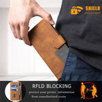 TTUDRCH 004 för OnePlus 8 Pro Skarvningsdesign Hudvänlig känsla mobilplånboksfodral RFID-blockerande PU-läderskyddande fodral