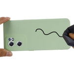 For OnePlus Nord CE 2 5G Smooth Touch Liquid Silicone Phone Case Microfiber Lining Cushion Protective Cover with Strap