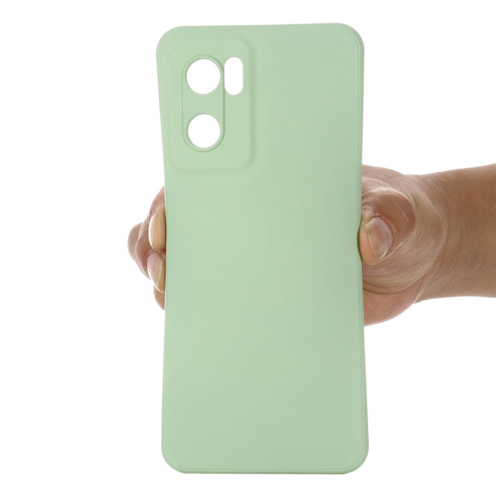 For OnePlus Nord CE 2 5G Smooth Touch Liquid Silicone Phone Case Microfiber Lining Cushion Protective Cover with Strap