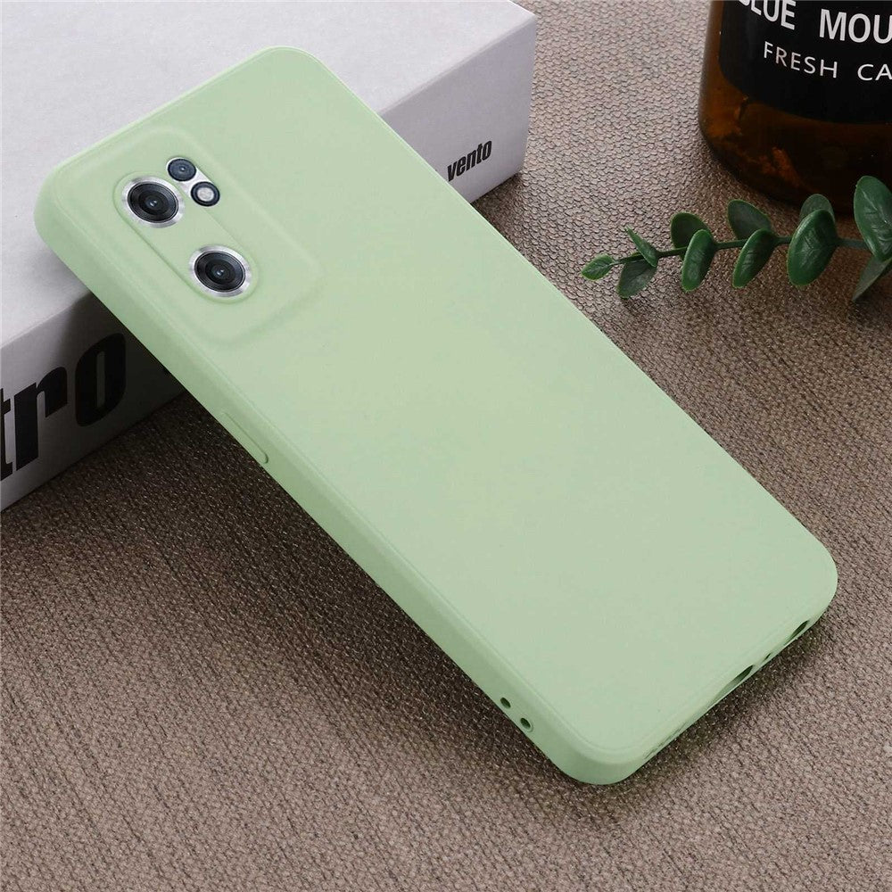 For OnePlus Nord CE 2 5G Smooth Touch Liquid Silicone Phone Case Microfiber Lining Cushion Protective Cover with Strap
