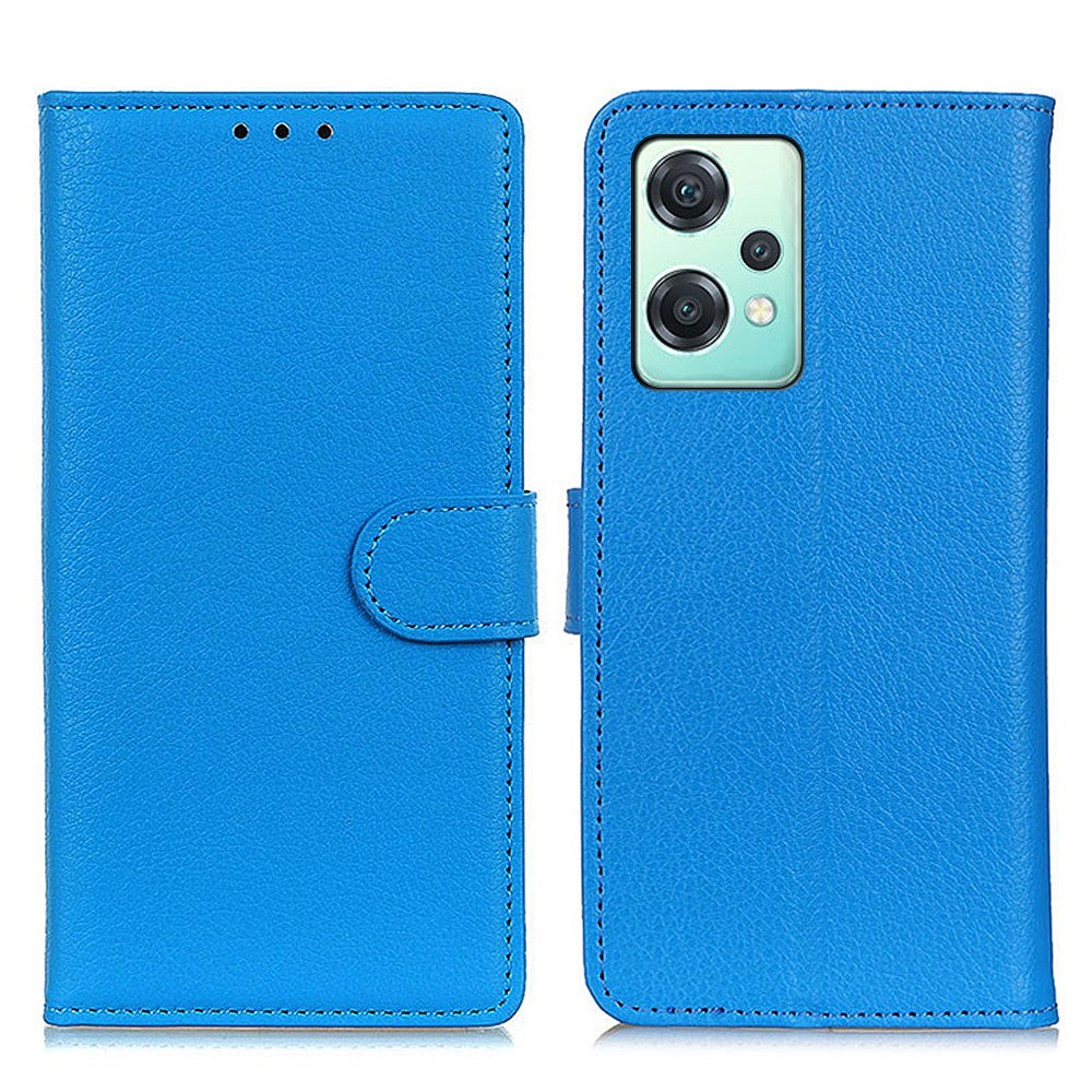 OnePlus Nord CE 2 Lite 5G Magnetiskt Mjukt PU-Läder Plånboksfodral Litchi Textur Stativ Funktion Stötsäkert Flipfodral