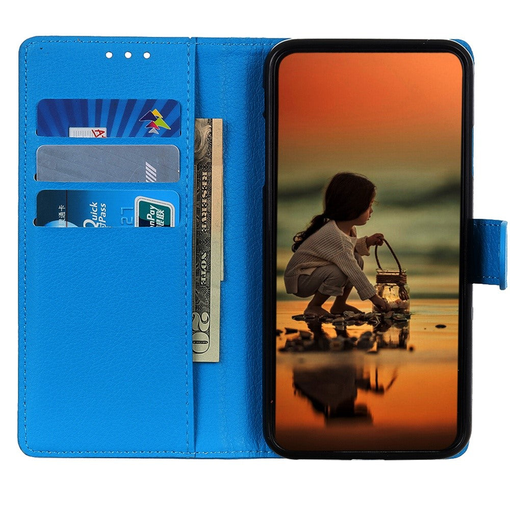 OnePlus Nord CE 2 Lite 5G Magnetiskt Mjukt PU-Läder Plånboksfodral Litchi Textur Stativ Funktion Stötsäkert Flipfodral