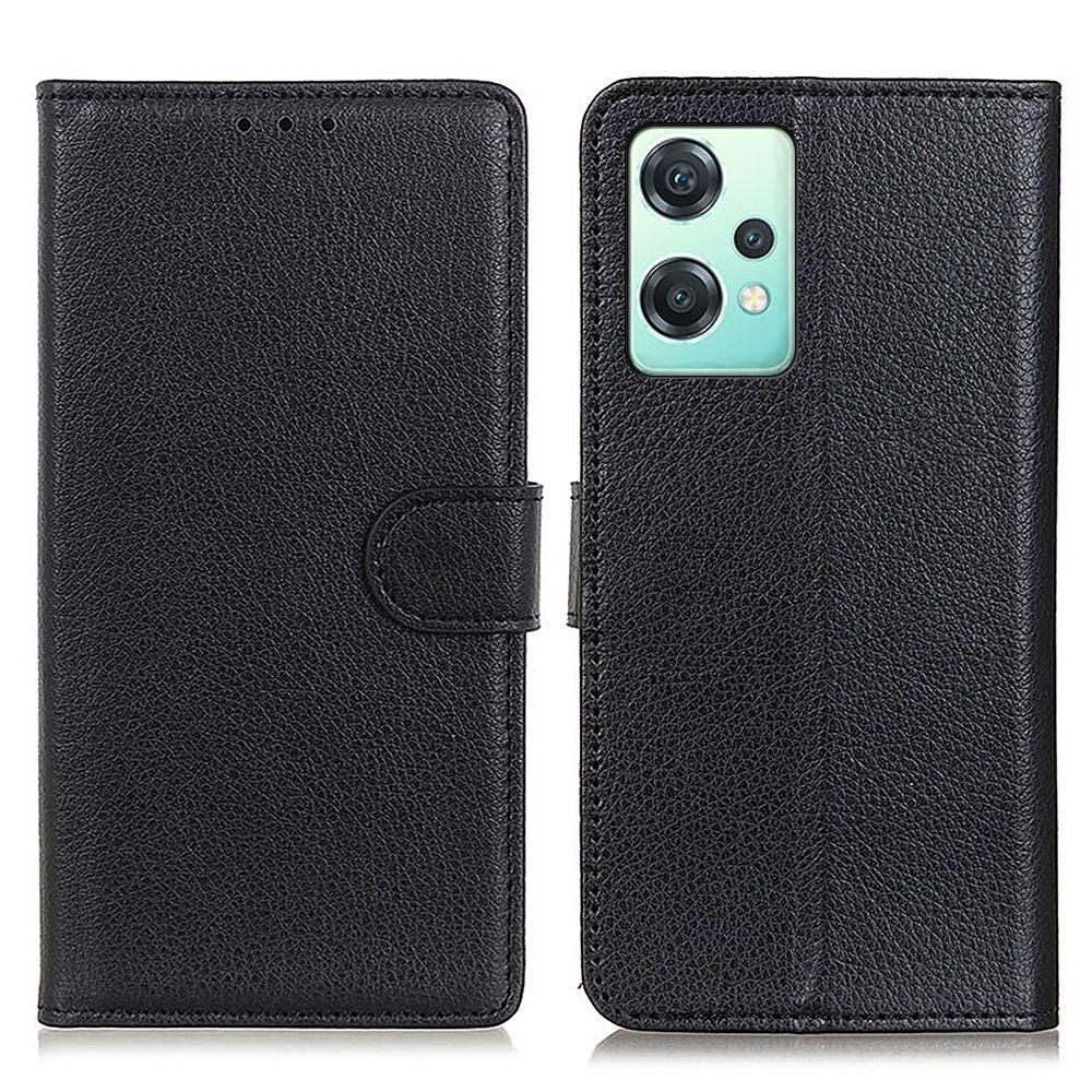 OnePlus Nord CE 2 Lite 5G Magnetiskt Mjukt PU-Läder Plånboksfodral Litchi Textur Stativ Funktion Stötsäkert Flipfodral
