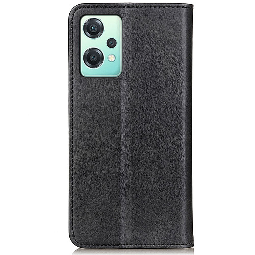 For OnePlus Nord CE 2 Lite 5G Split Leather Flip Case Wallet Design Stand Strong Magnetic Suction Shockproof TPU Interior Protective Cover